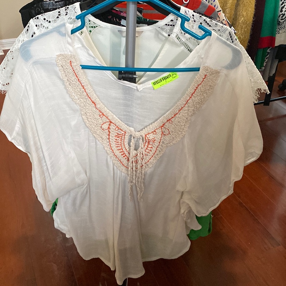 Bohemian white blouse